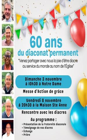 60 ans du diaconat permanent